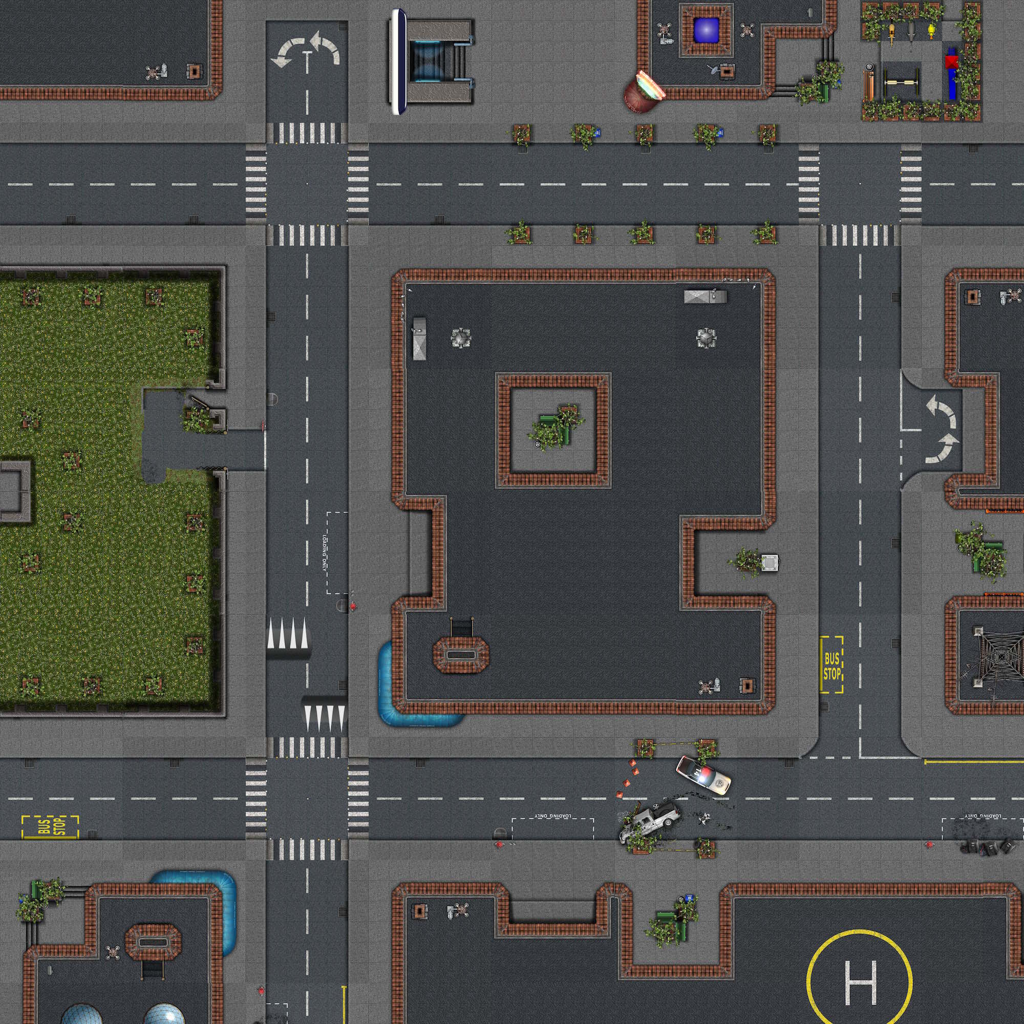 Modern Streets Tiles Mapforge