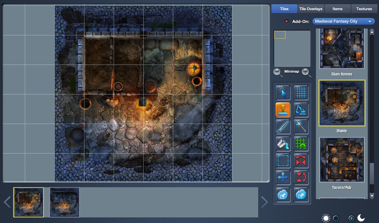 Medieval Fantasy City Preview - Night