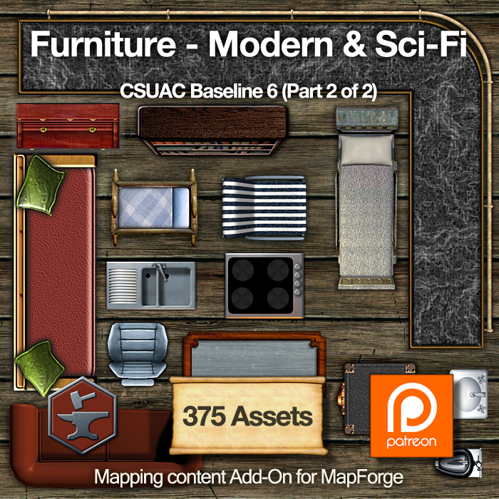 Furniture Modern Sci Fi Mapforge