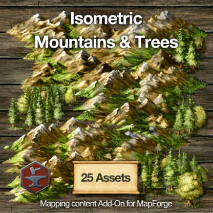 Isometric Mountains & Trees