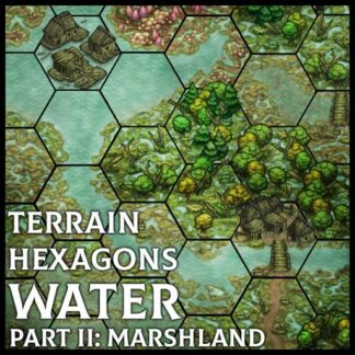 Terrain Hexagons - Water (Marshland)