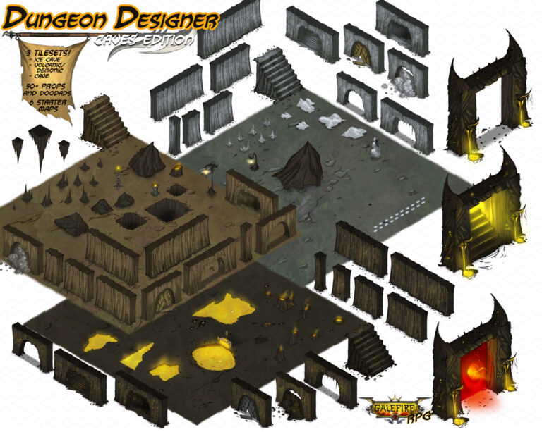 Isometric Dungeon Designer – Caves Edition – MapForge