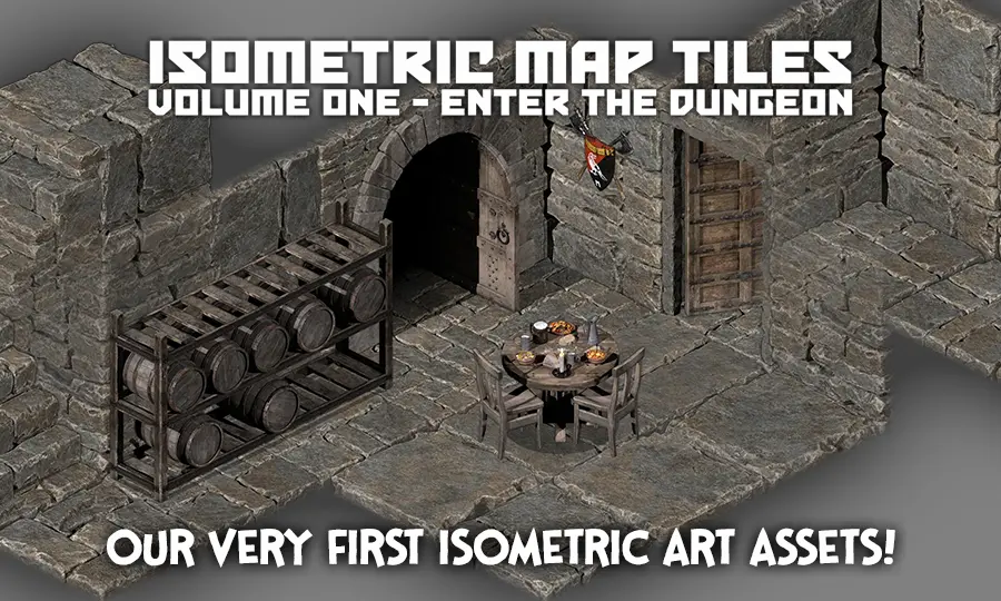 Isometric Map Tiles, Volume 1: Enter the Dungeon – MapForge